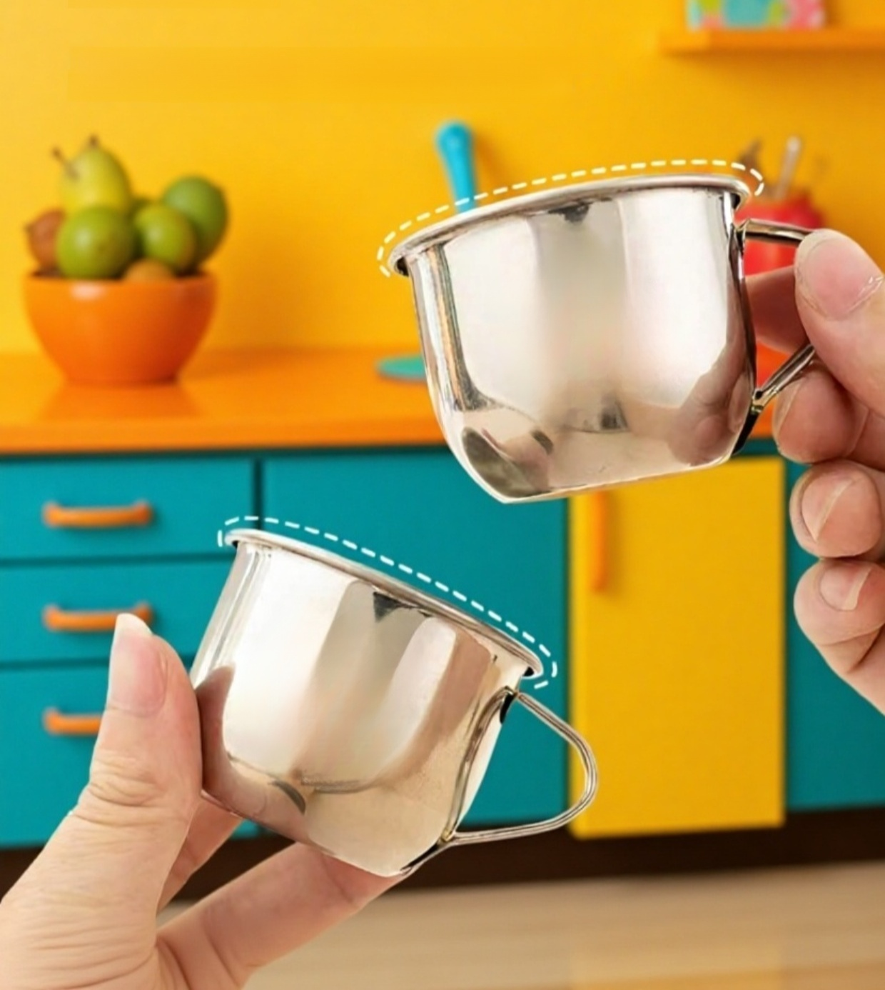 사무실에서 사용하는 스테인리스 컵