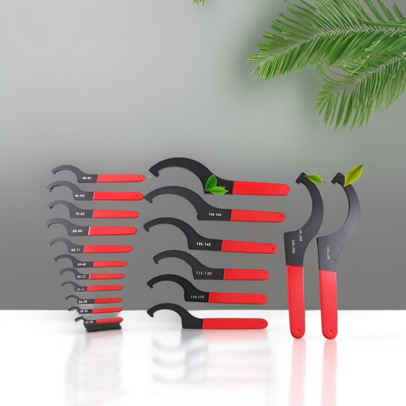 제창 반원 너트 렌치 전용 공구 초승달 가방 플라스틱 손잡이 커버 충격 흡수기형 반반원 너트 렌치