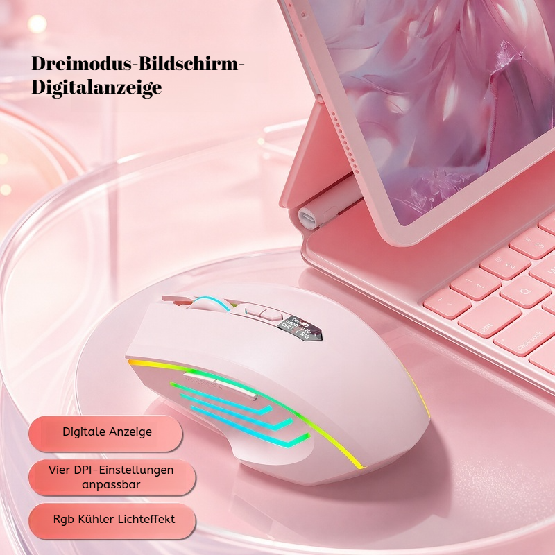 Leise, geräuschlose, wiederaufladbare Bluetooth-Maus