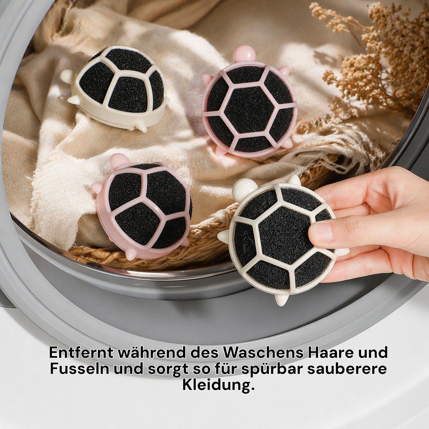 Niedlicher Schildkröten-Waschball Fusselentferner