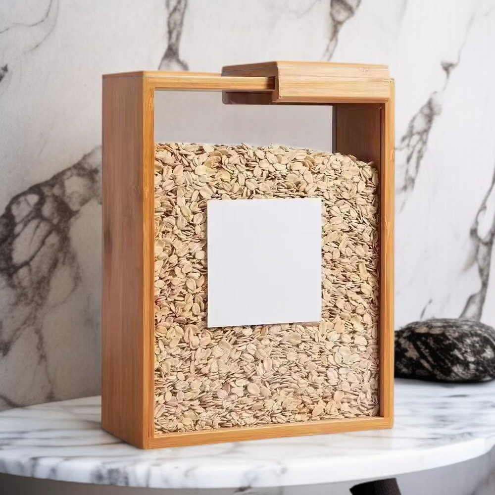 エコでおしゃれな穀物保存容器のデザイン