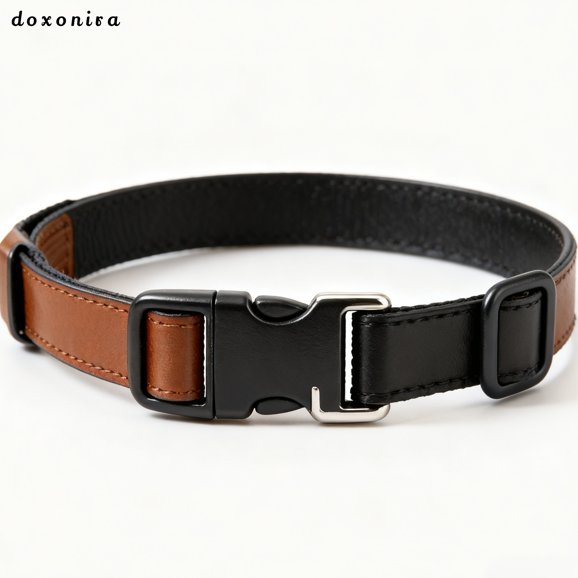 투톤 가죽 반려동물 목걸이 (7개)
