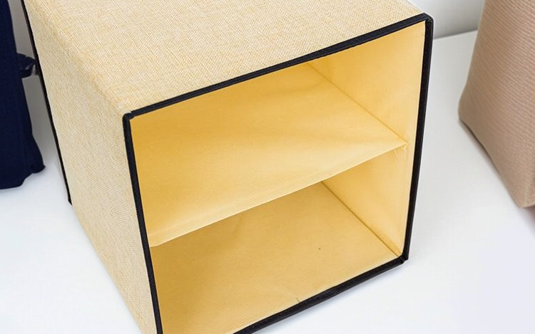 Durable washable fabric storage container for clothes