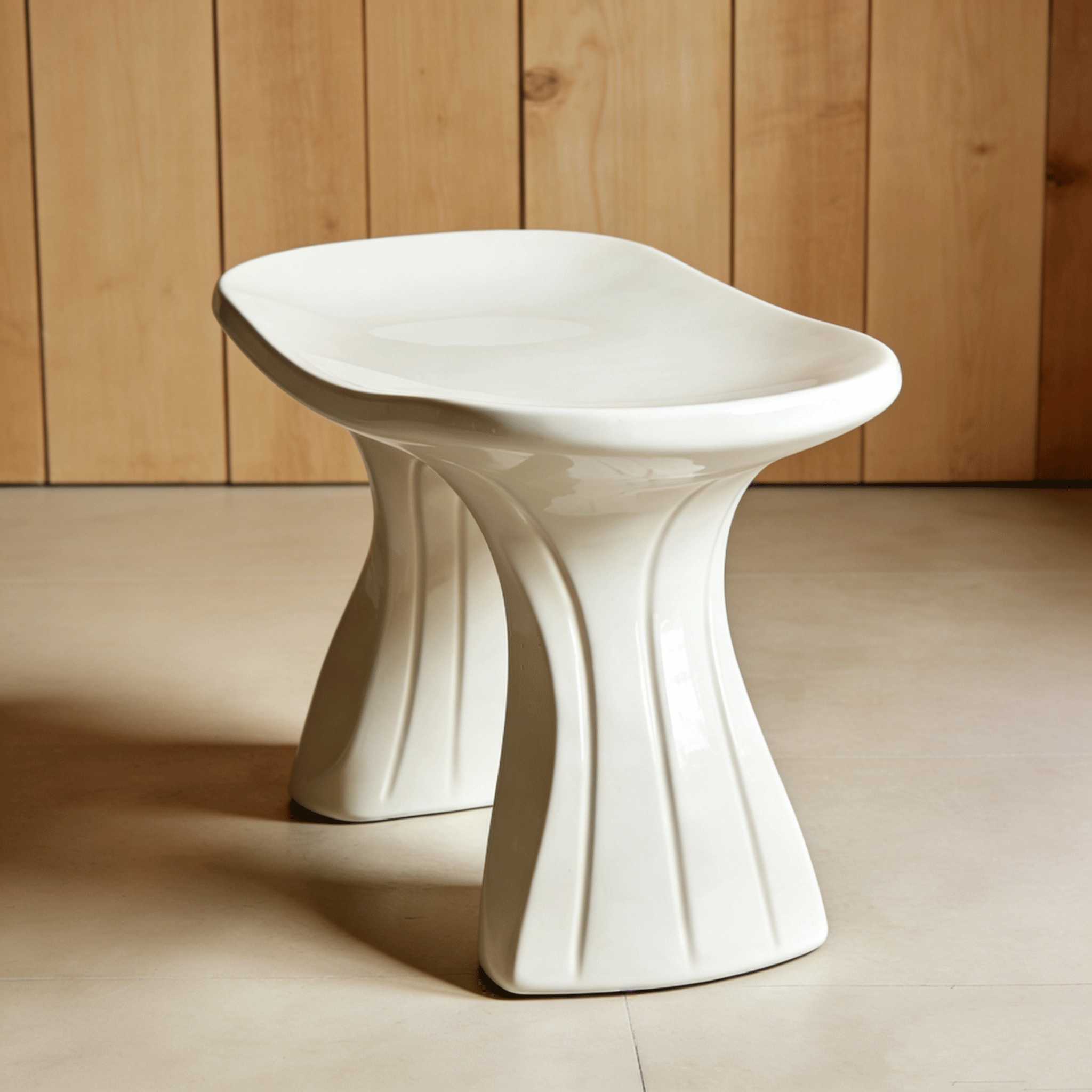 Detalle del banco cómodo con acabado elegante