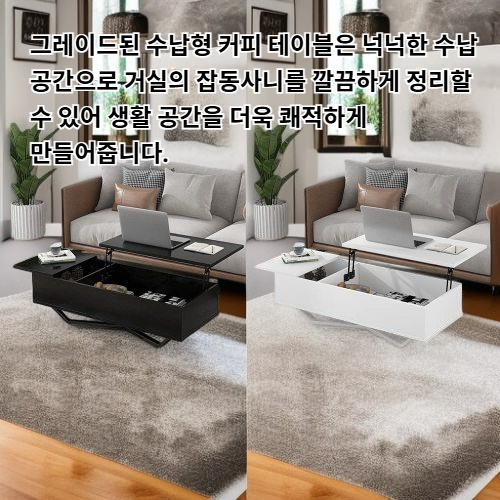 업그레이드된 수납형 커피 테이블