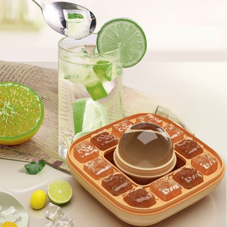 日用餐厨饮具厨房工具卡通小熊冰块模具软底二合一