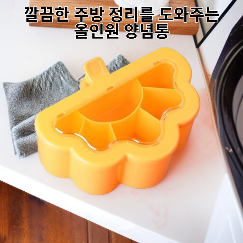 주방 콤비네이션 올인원 양념통 세트 플라스틱 가정용 소금통