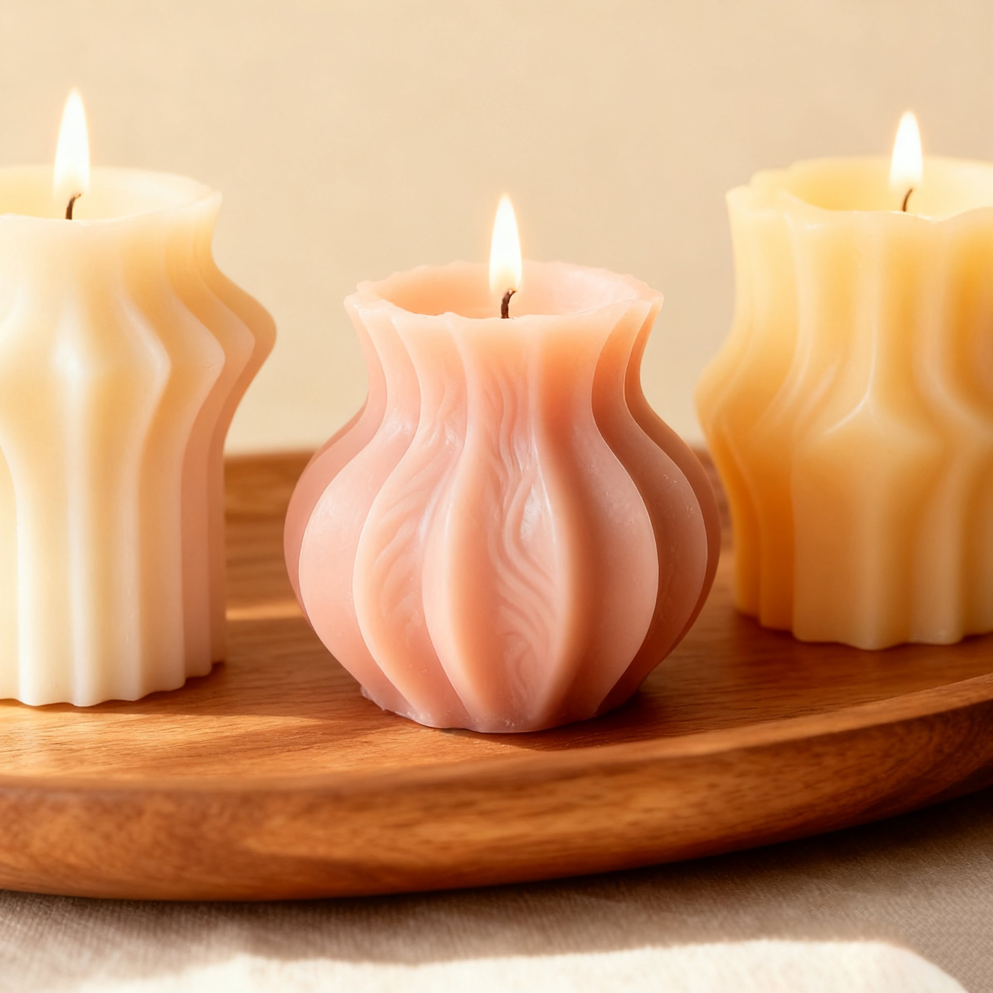 분위기 연출 거실 탁상용 캔들 소품