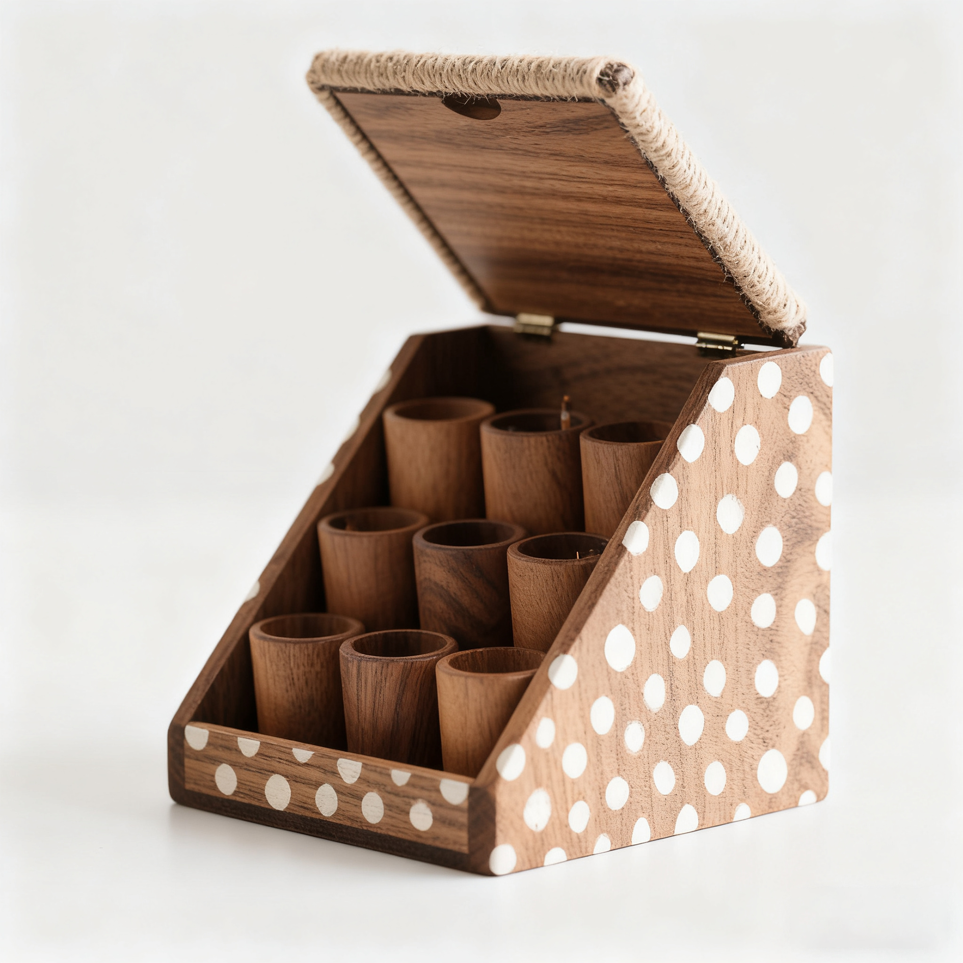 木製デザインペンホルダー 