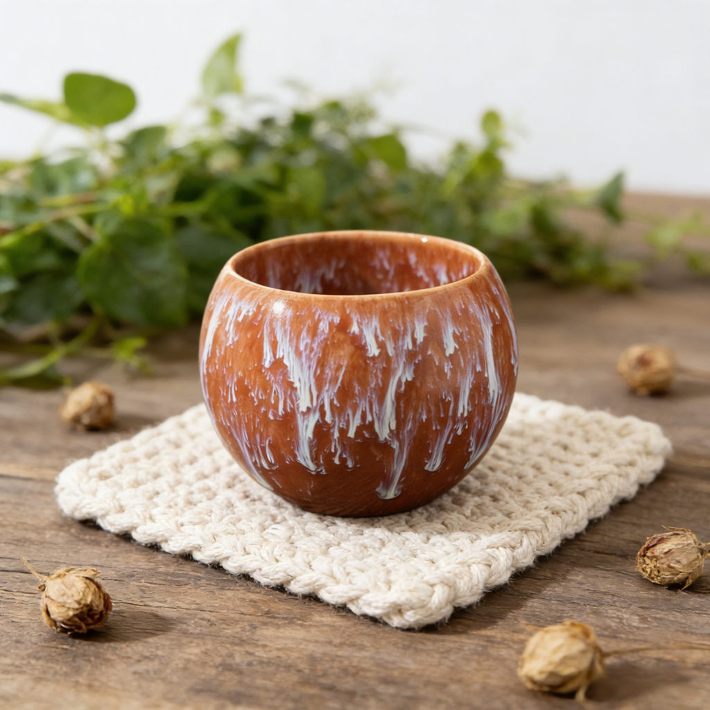 Keramik-Tee-Becher Set mit Yao-Bian Fünf-Elementen