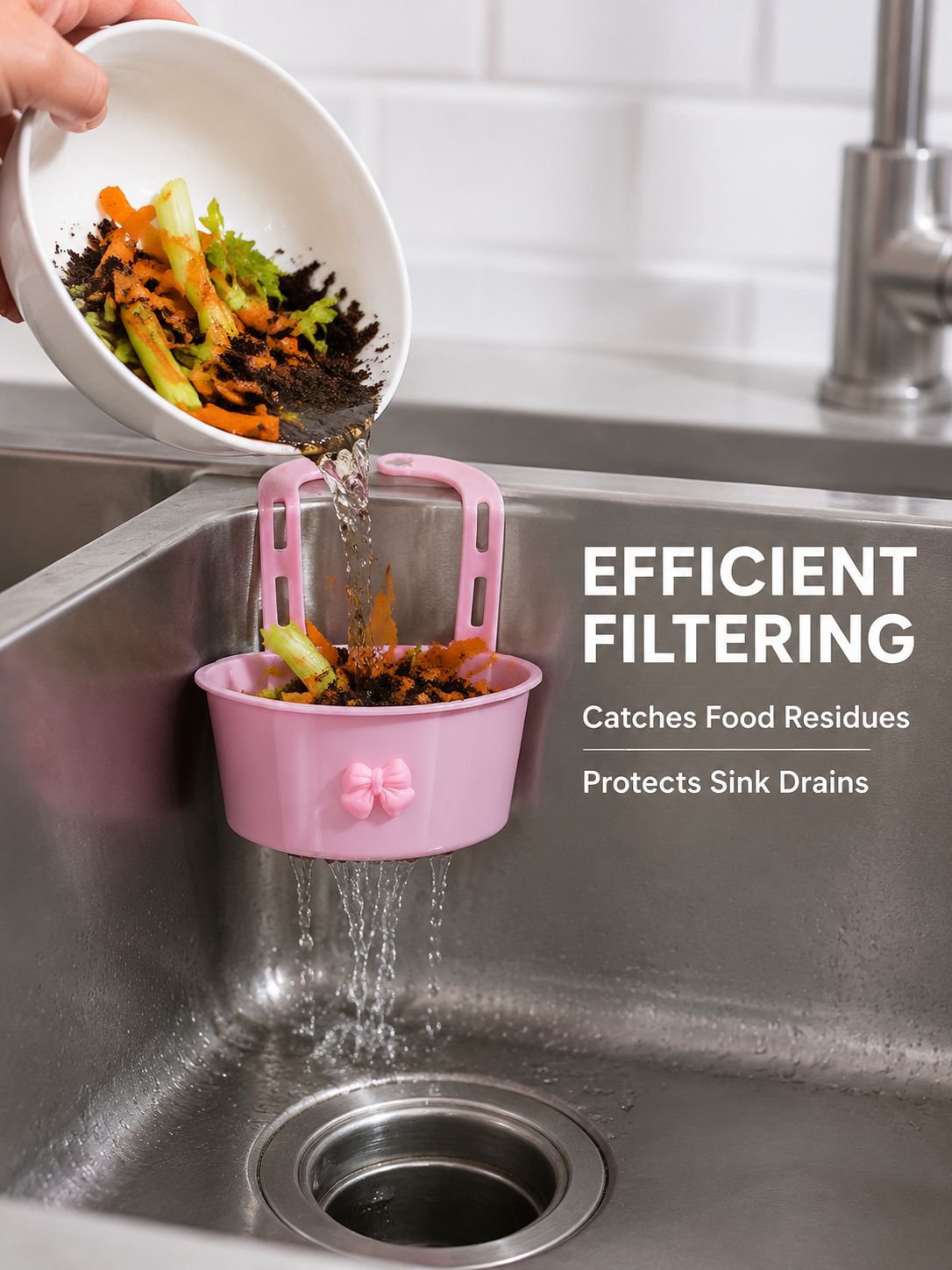 Water Sink Residue Filter Hanging Drain Basket