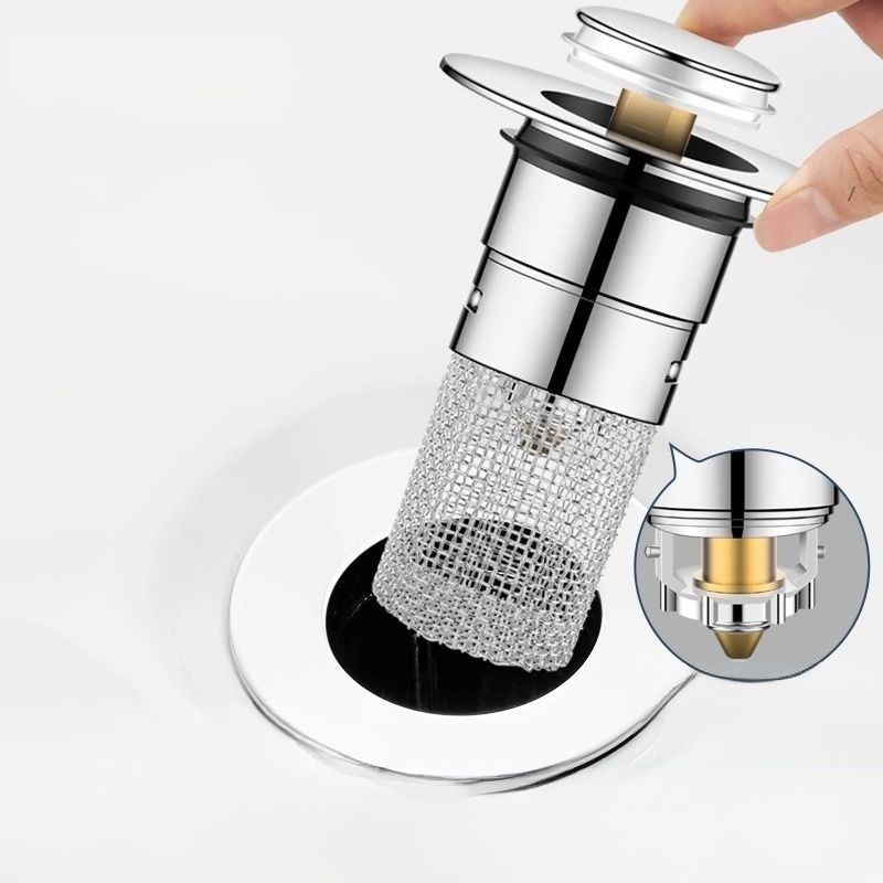 洗臉盆通用型過濾彈跳芯