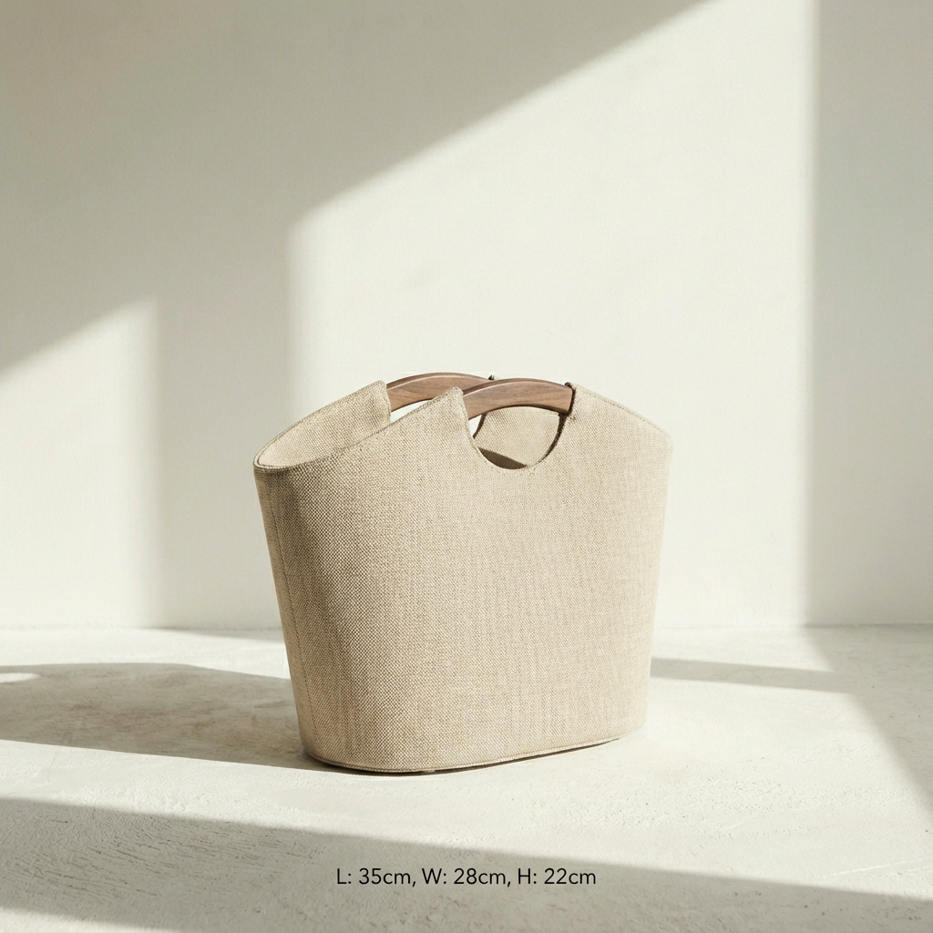 접이식 수납 바구니 접은 상태