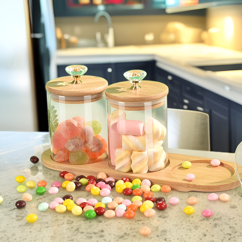 botellas de vidrio para condimentos