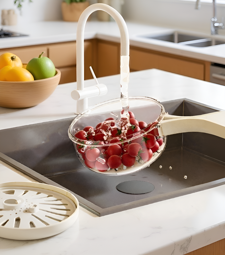 سلة تصريف مع غطاء سهل الفتح والإغلاق