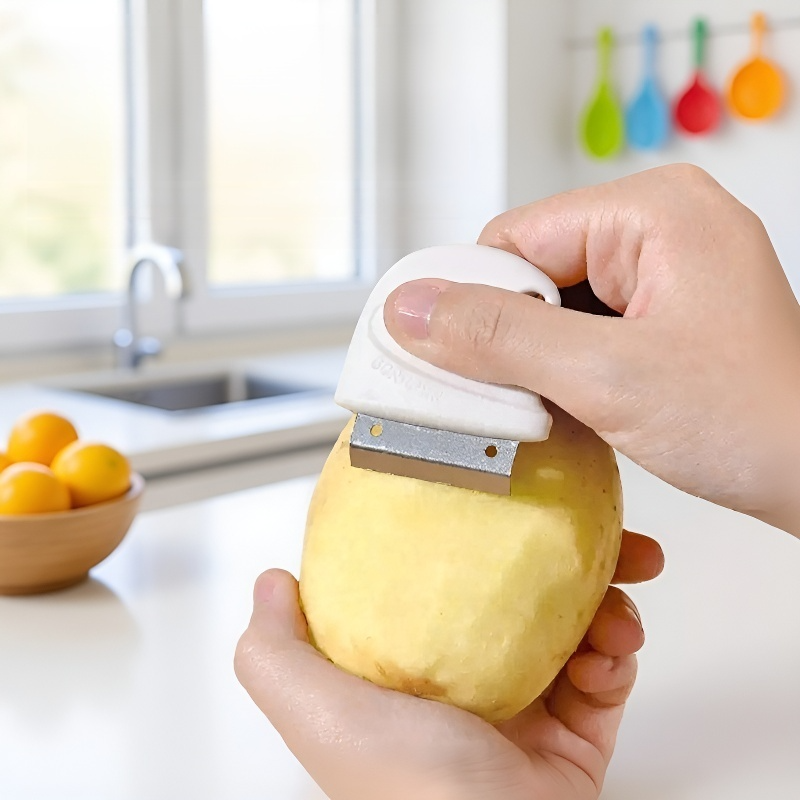 다용도 가정용 생강 스크레이퍼 주방 전용 스테인리스 스틸 스크레이퍼 감자 껍질 벗기기 스크레이퍼