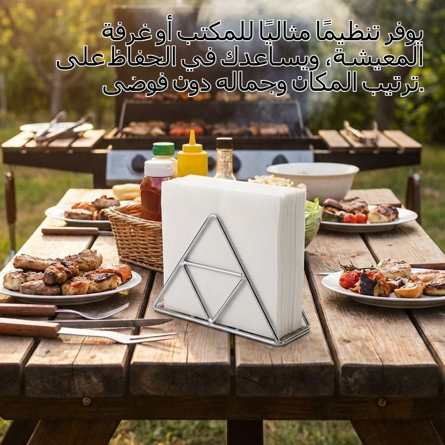 حامل مناديل مكتبي مثلث الشكل بتصميم عصري