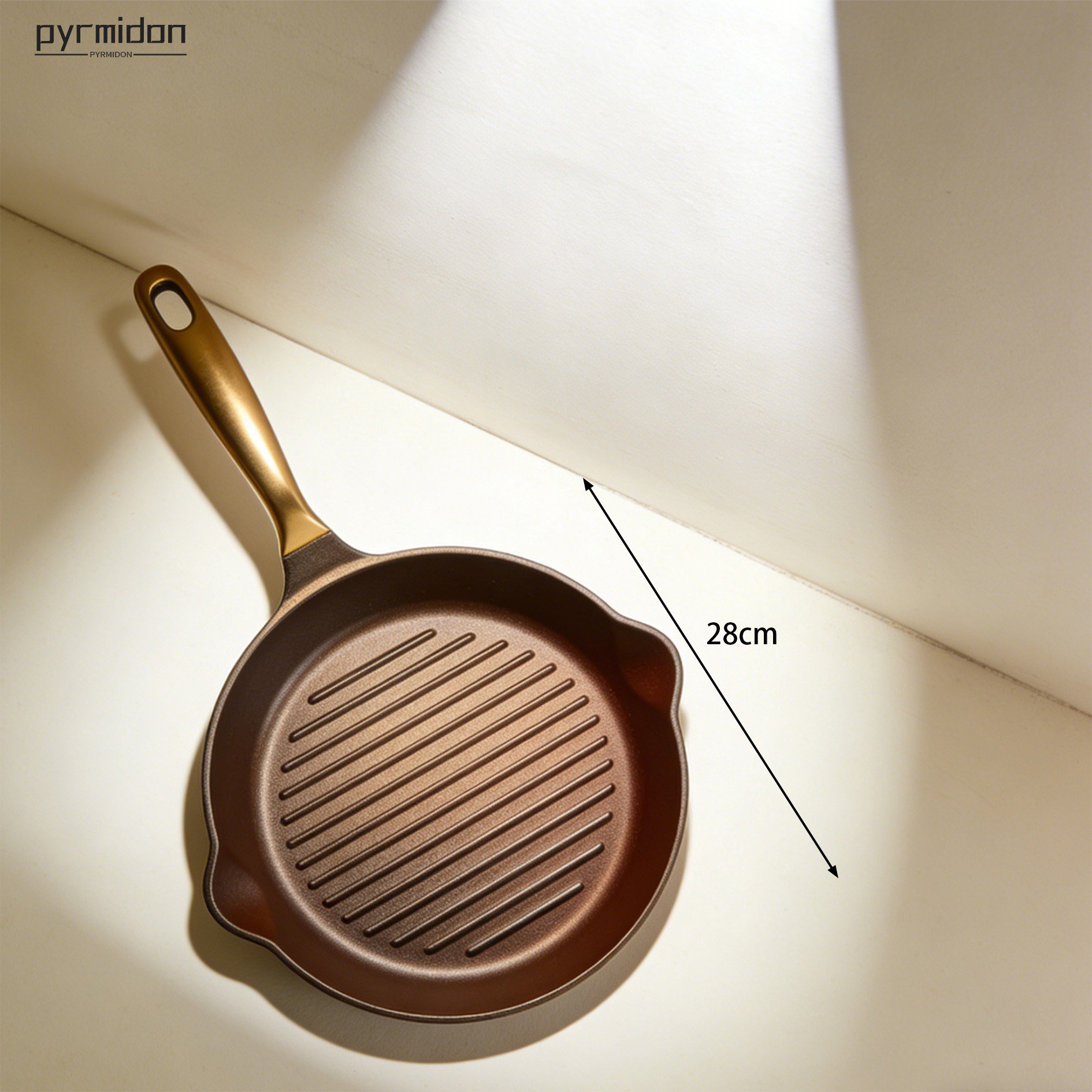 平底鍋手柄防燙設計特寫