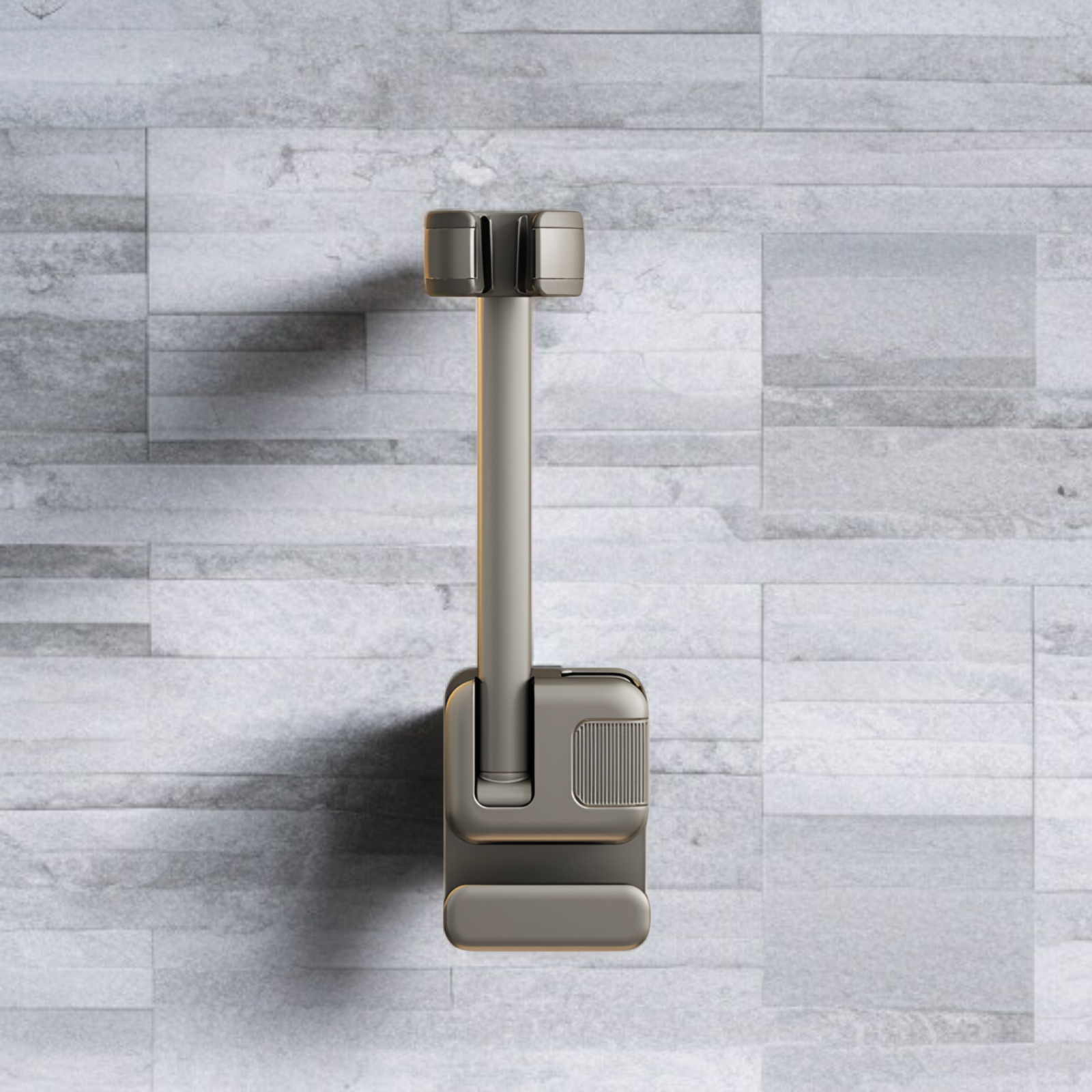 Bathroom hair dryer storage rack