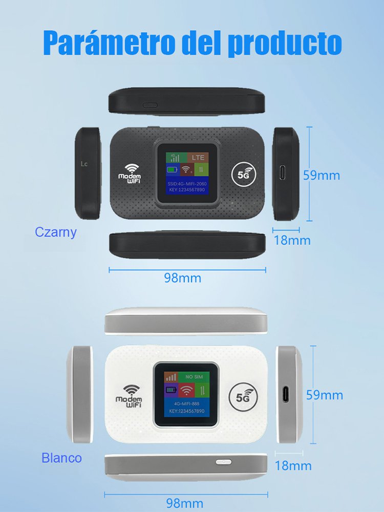 Enrutador inalámbrico portátil WiFi
