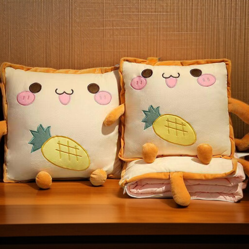 Pillow quilt used as a blanket on bed