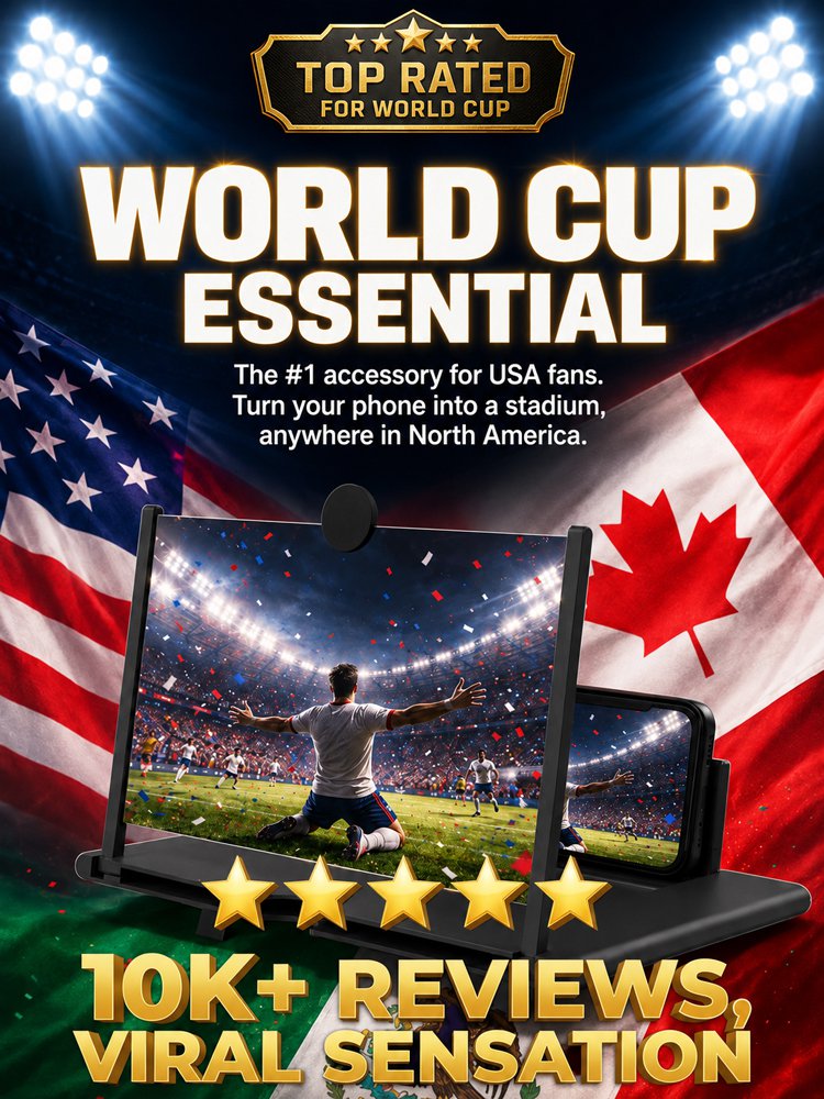 Top-Rated World Cup Essential Screen Amplifier – Optical-Grade HD Lens with Blue-Light Filter 