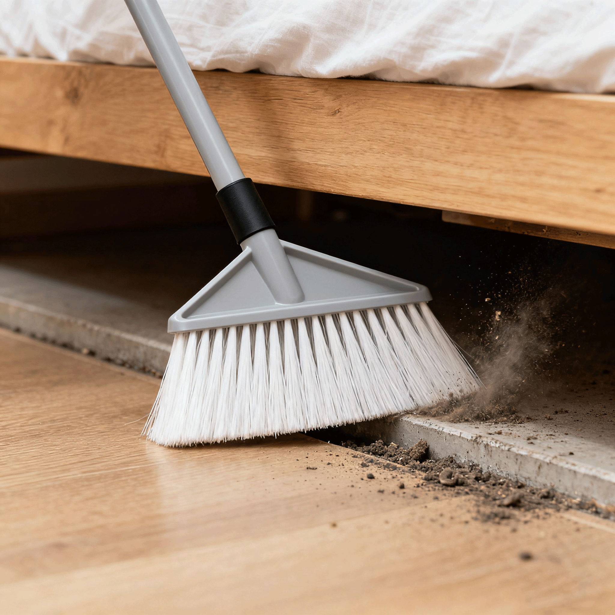  Moderní šedé koště na úklid