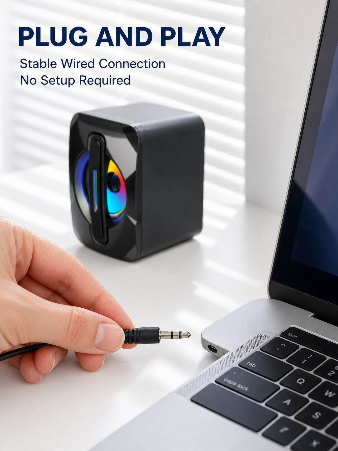Corded Mini Subwoofer for Home Use