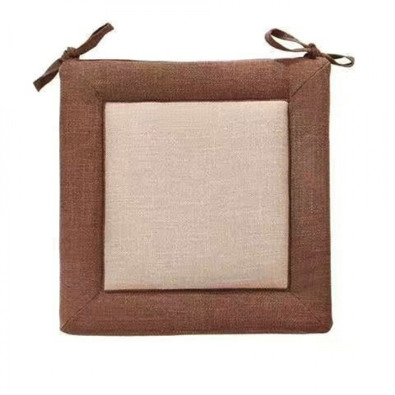 Detachable Washable Simple Linen Chair Cushion, Thickened and Breathable Seat Pad