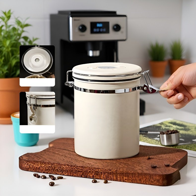 コーヒー豆保存容器