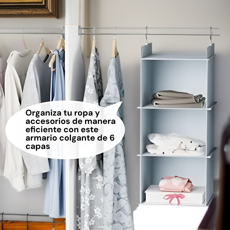 Bolsa colgante de 6 capas de tela no tejida para puerta