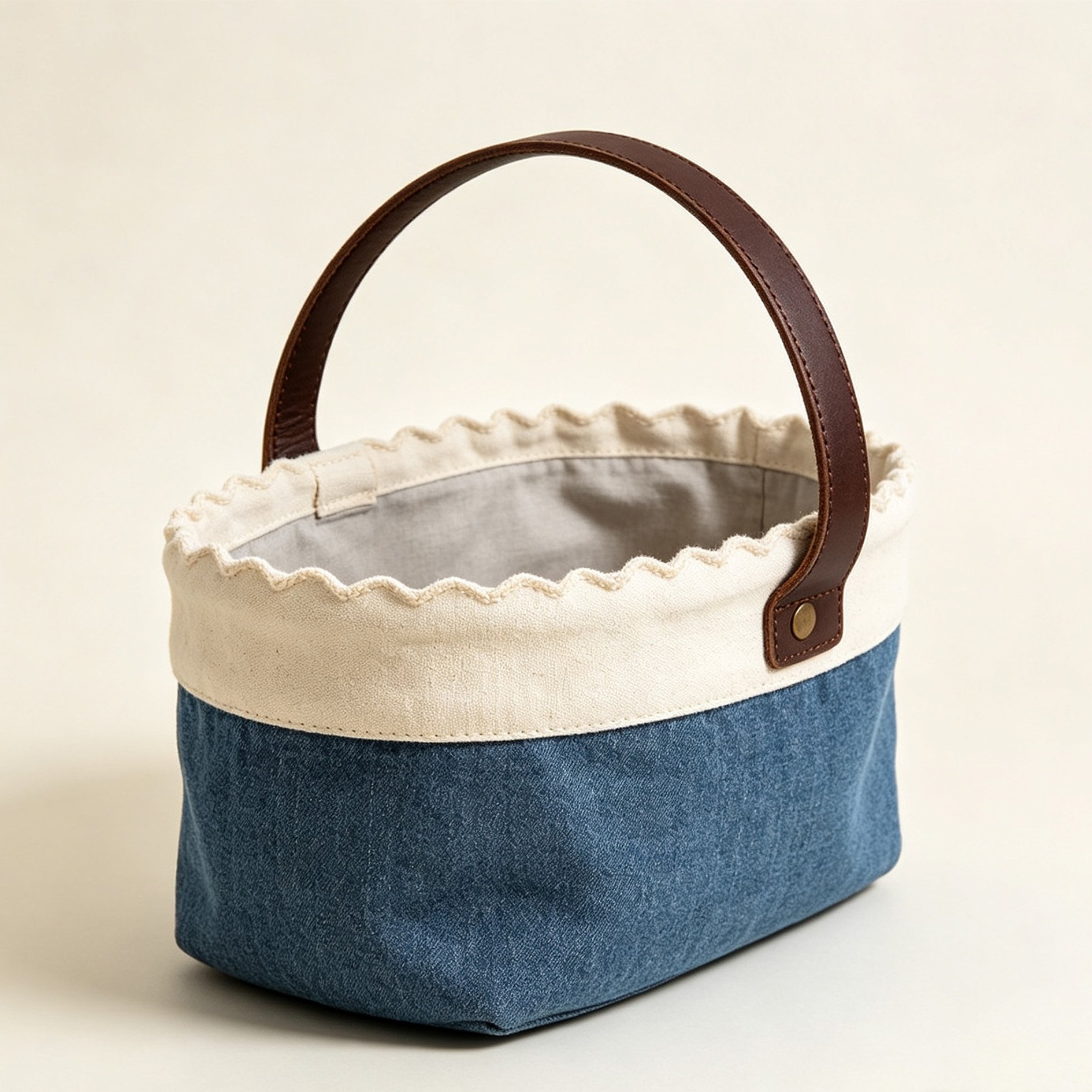 Senlan Fabric Handheld Storage Basket in living room