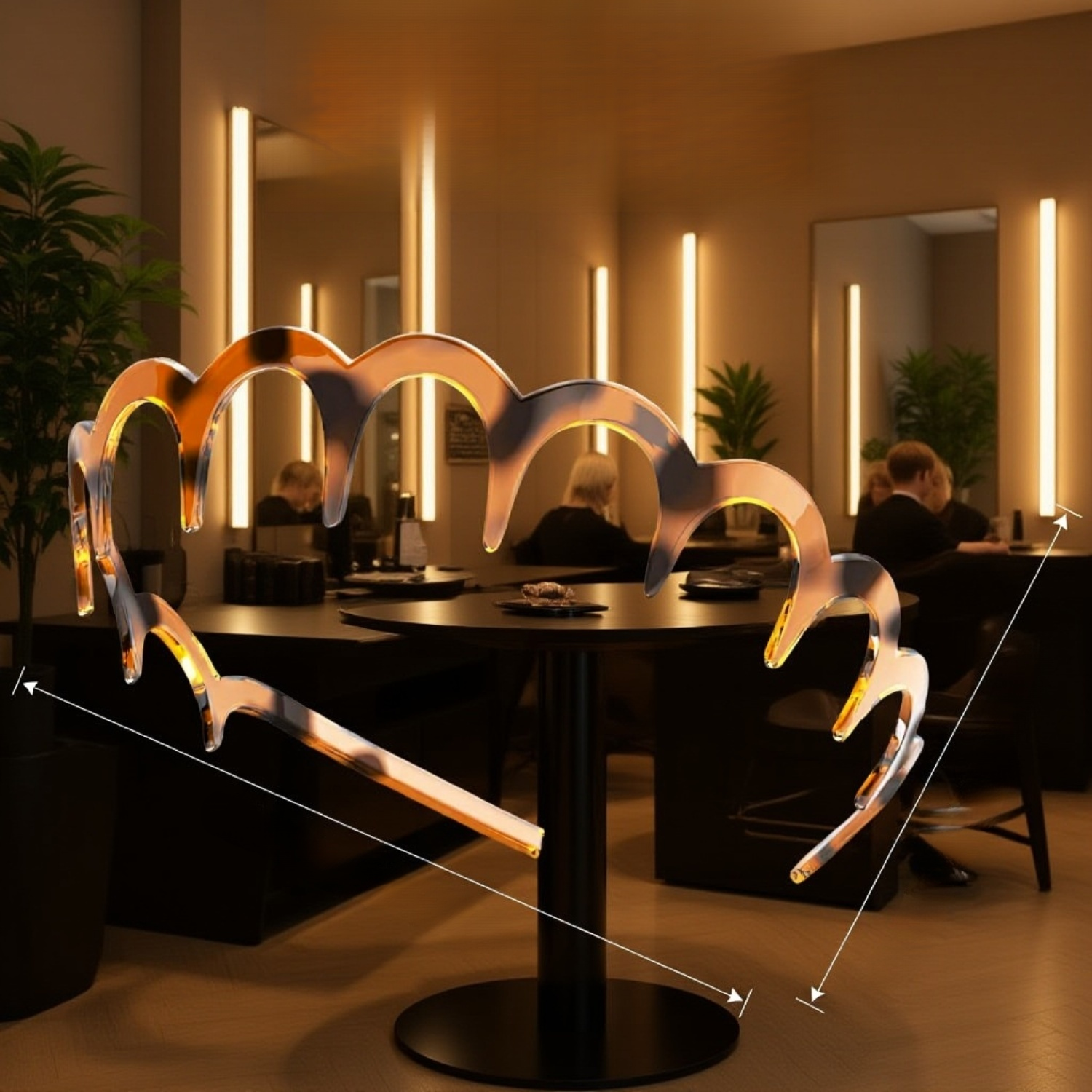 하이탑 스타일 헤드밴드 착용 모습