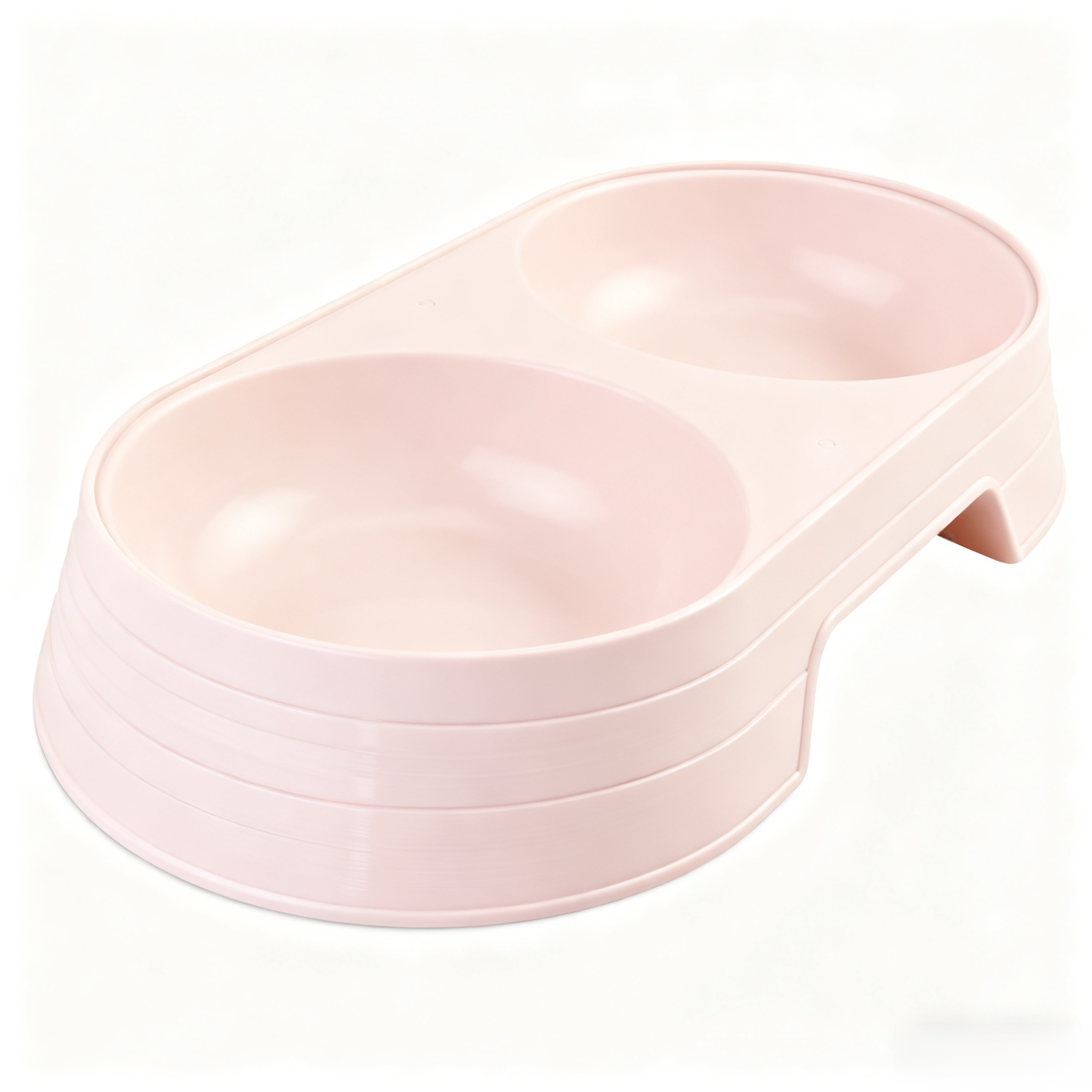 ダブルボウル猫用品、ミニマリストスタイル、転倒防止猫用ボウル