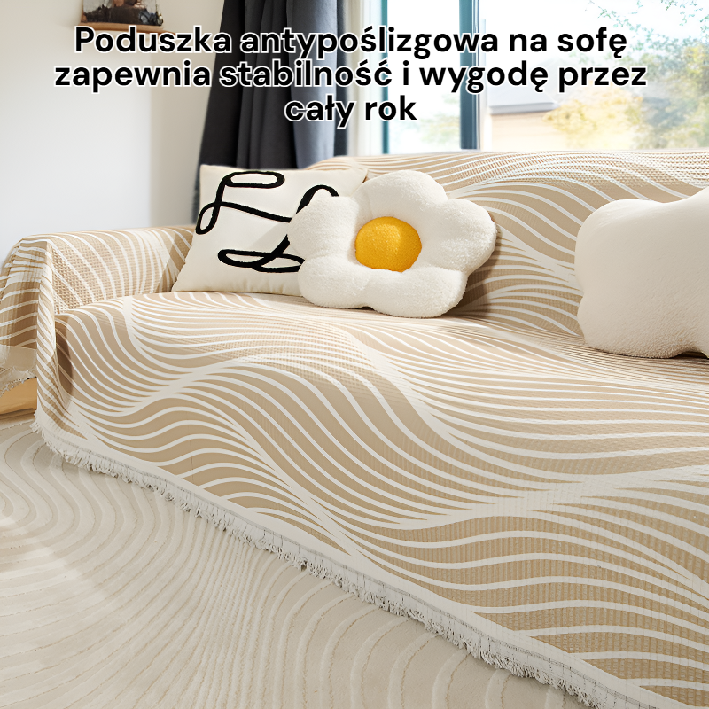 Poduszka antypoślizgowa na sofę na cały sezon