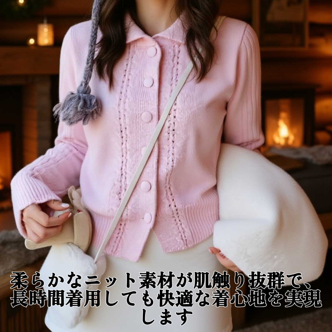 ショートボウタイニットセーター