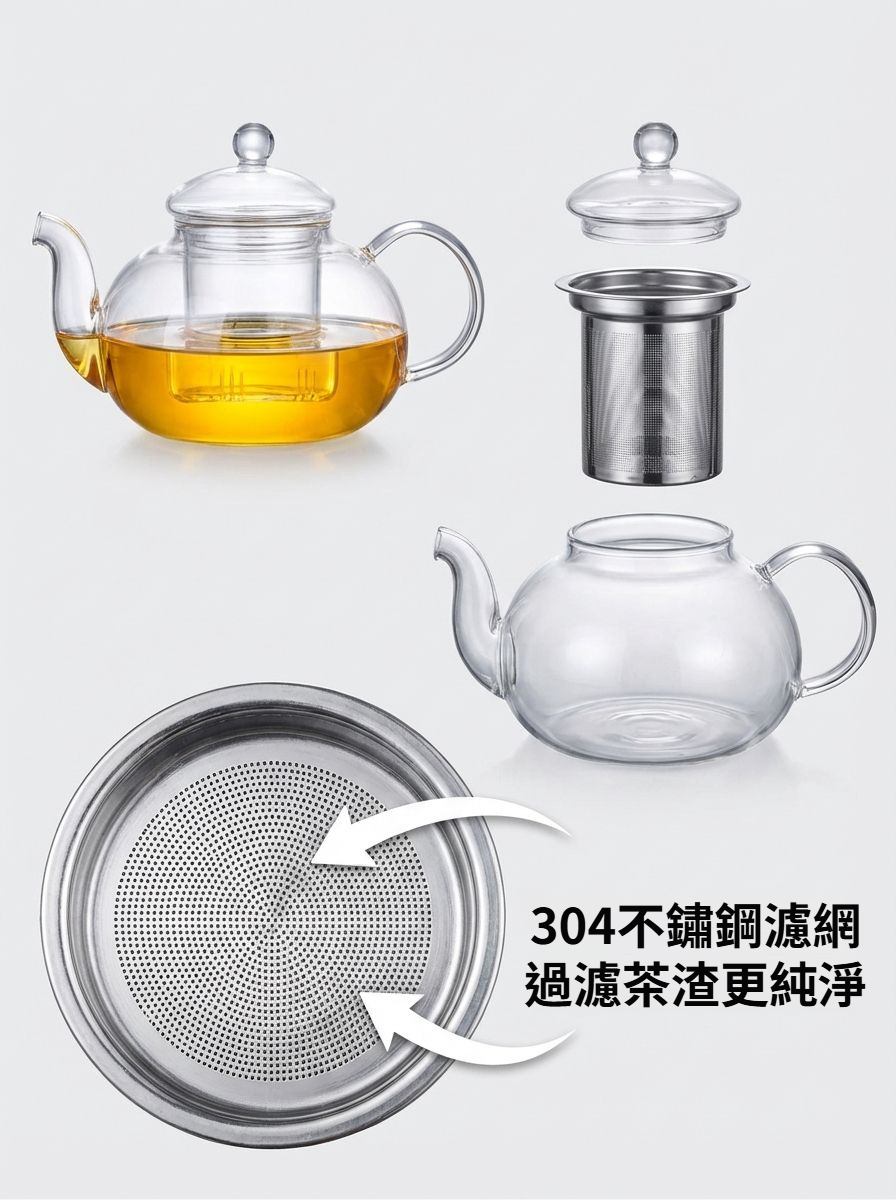 耐熱高硼矽玻璃壺細節展示