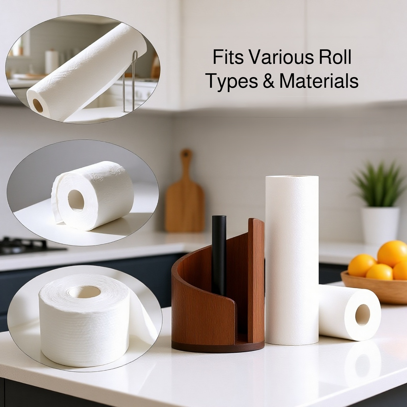 Eco-friendly wooden tissue dispenser for home