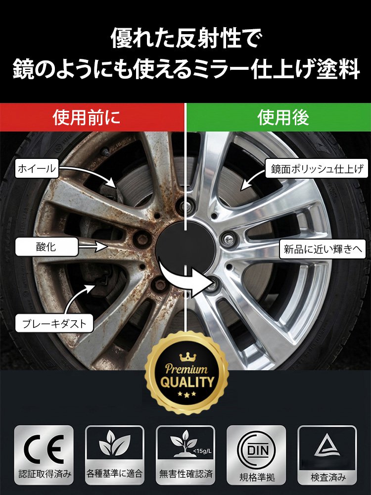 ミラー仕上げ塗料