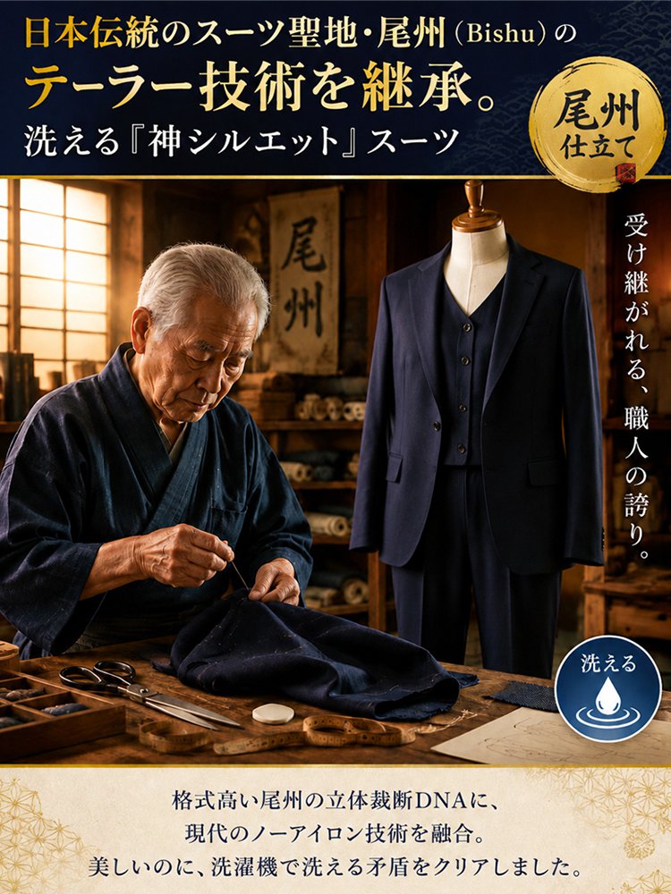 ブリティッシュスリーピーススーツ