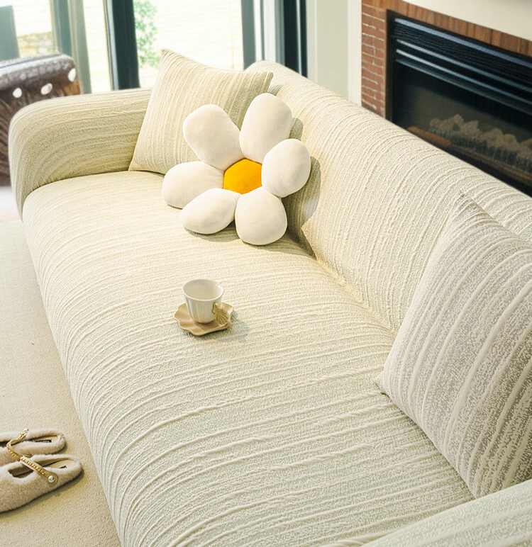 우주면 소재 소파 커버 디테일