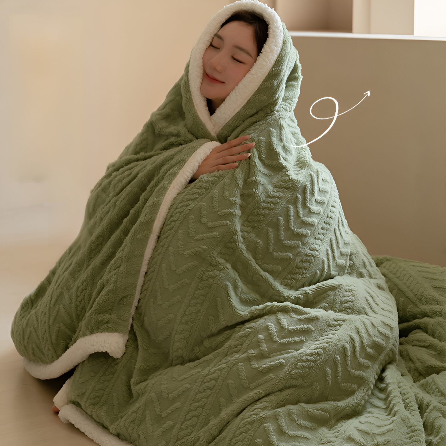 四季法拉絨蓋毯