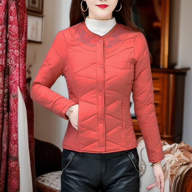 두껍게 패딩 여성 숏 슬림핏 코트 안감 빅 사이즈 워머 라이트 패딩 엄마옷 가을 겨울 신상