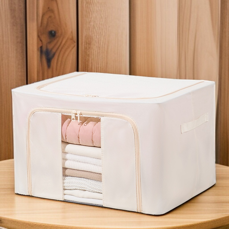 철골 대용량 두꺼운 수납함 가시 의류 수납함 단일창 수납함 투명 수납함