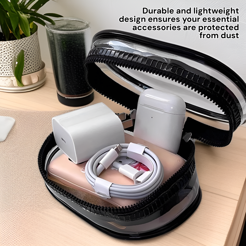 Portable Cable Organizer Box for Earphones and Chargers