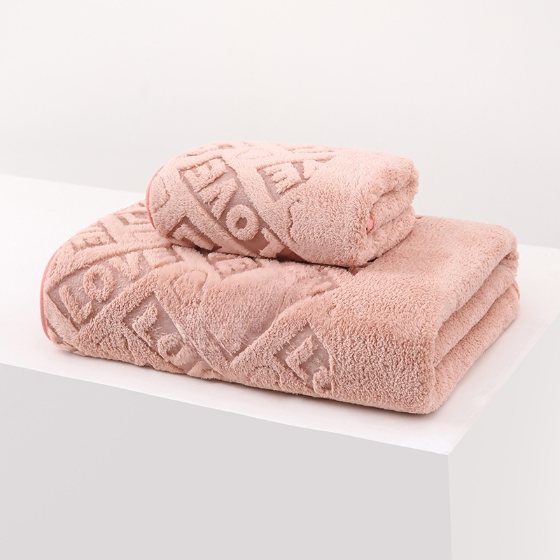 Coral fleece bath towel