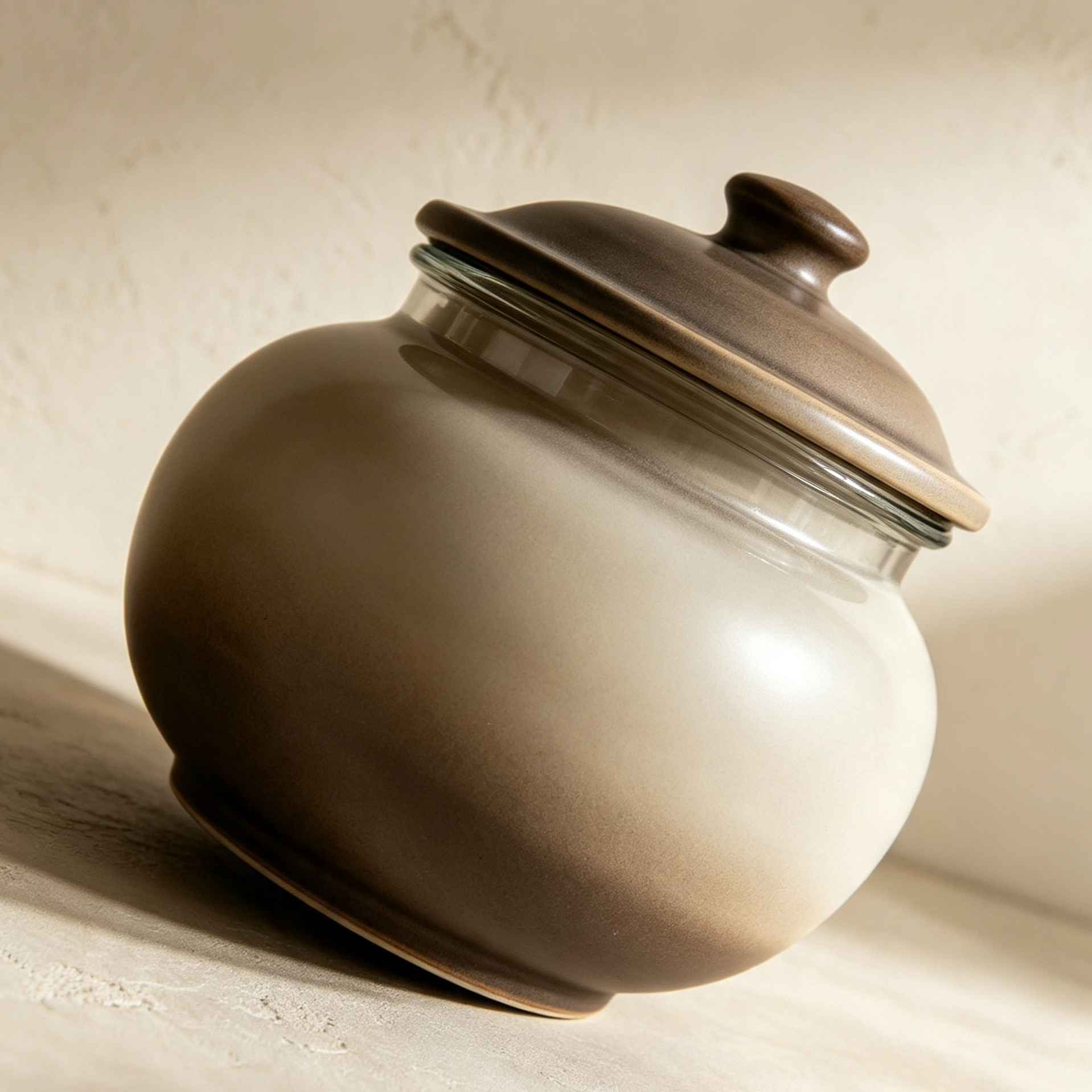 Gradient ceramic airtight storage jars (4 pieces)
