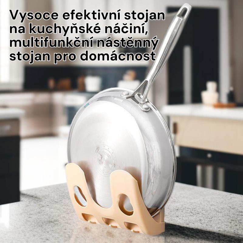 Multifunkční nástěnný držák na kuchyňské náčiní