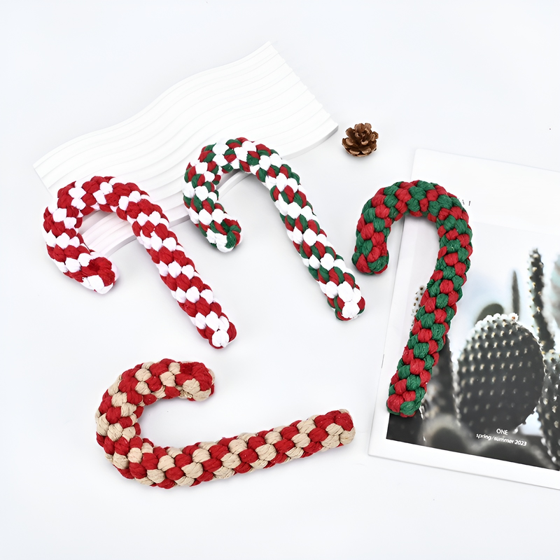 狗狗啃咬磨牙繩結