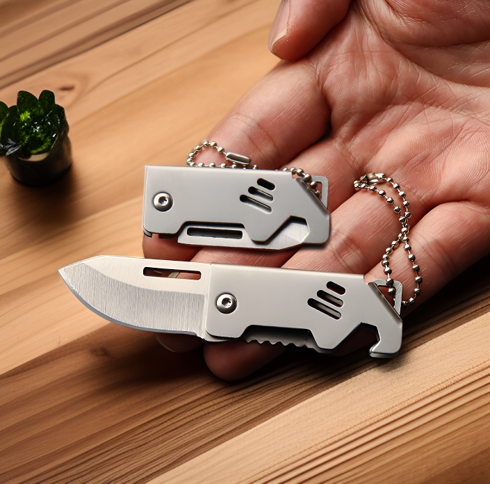 Durable and sharp blade of the mini folding knife